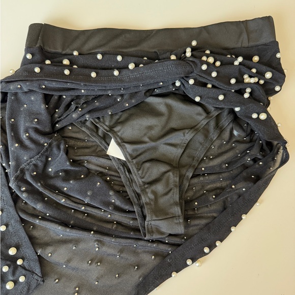 12th Tribe Black and Silver Studded Skirt - Picture 5 of 11